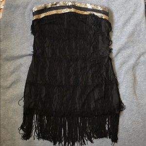 Flapper Mini Tube Top Dress